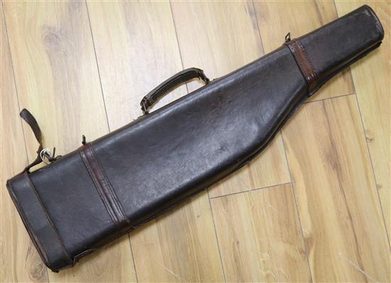 A leather gun case